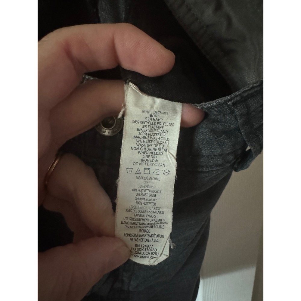 Prana Men's Charcoal Gray Cargo Shorts Size 30x8 Breathable Fabric‎ - Picture 6 of 7